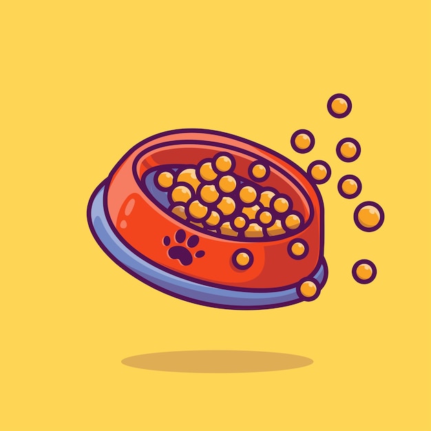 狗粮猫粮卡通插画