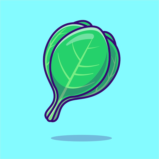 生菜蔬菜卡通插画