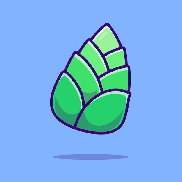 朝鲜蓟洋蓟蔬菜卡通插画