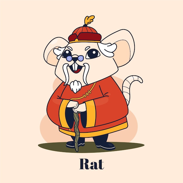 十二生肖羊插画