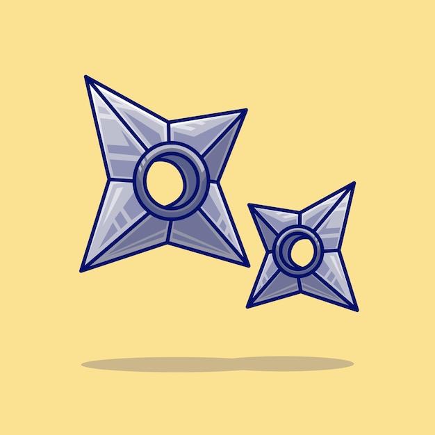 手里剑忍者卡通插画