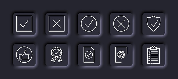 业务状态对号叉号完成未完成清单评价图标