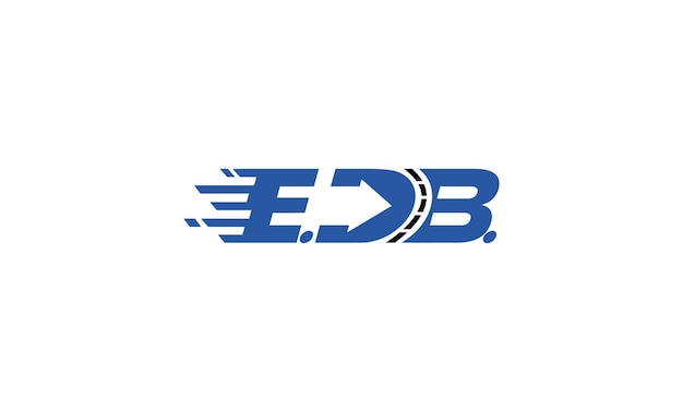 物流运输字母edb标志logo