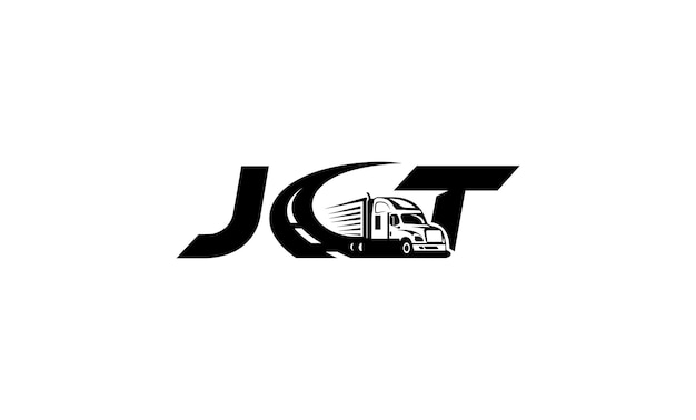 字母jct卡车物流运输标志logo