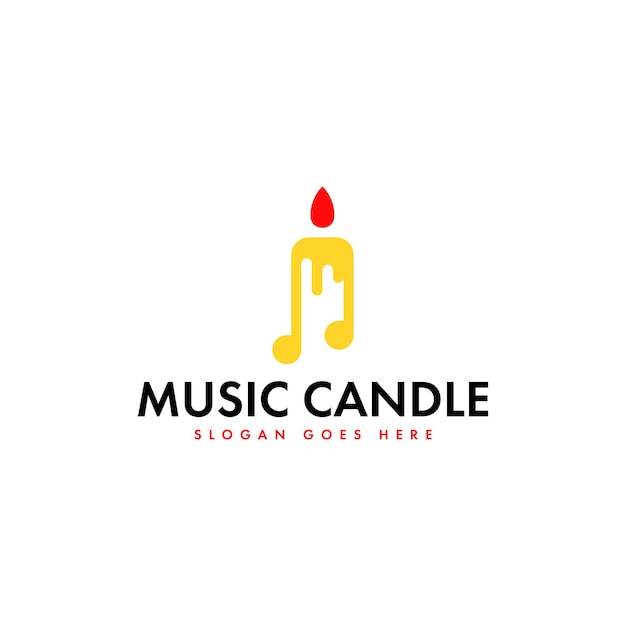 蜡烛音乐标志logo