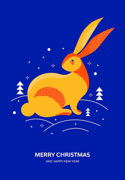 2023兔年兔子圣诞节