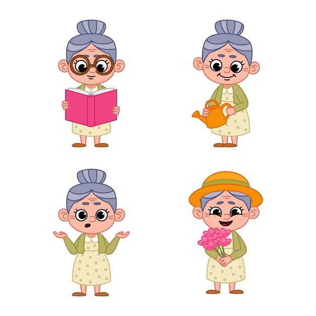 老年人老奶奶表情包