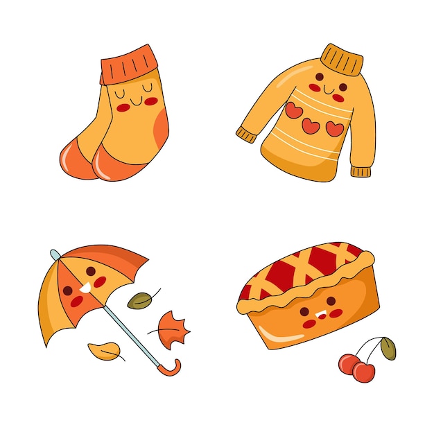 衣服袜子雨伞表情包