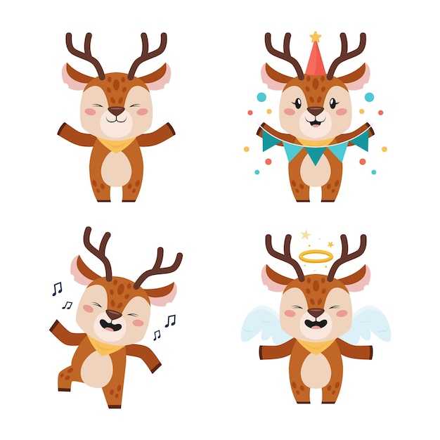 小鹿麋鹿表情包