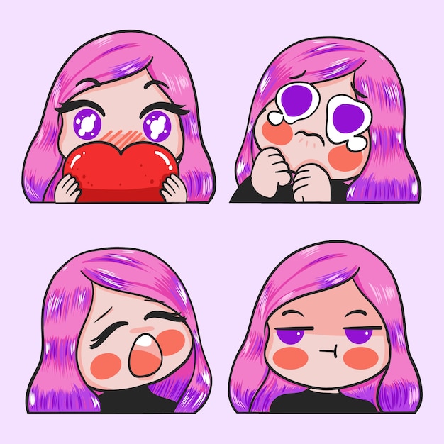 可爱的女孩表情包