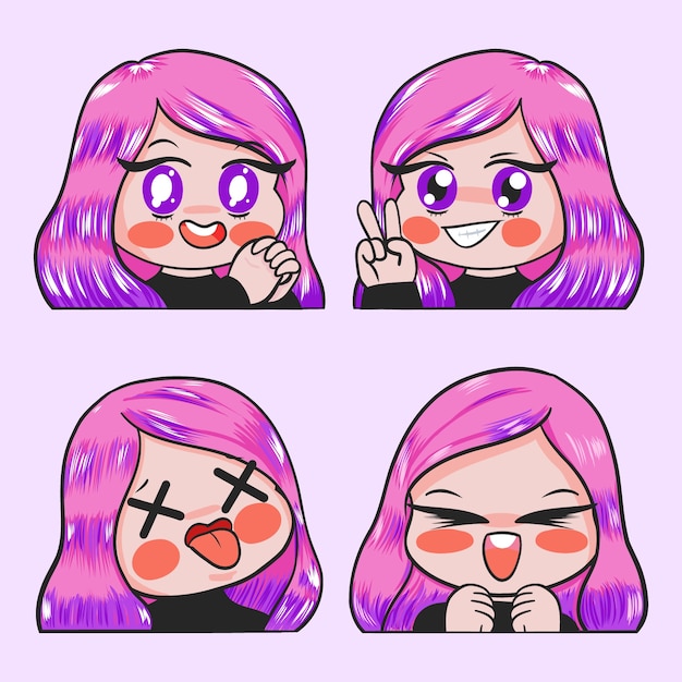 可爱的女孩表情包