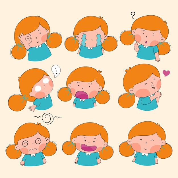 可爱的女孩表情包