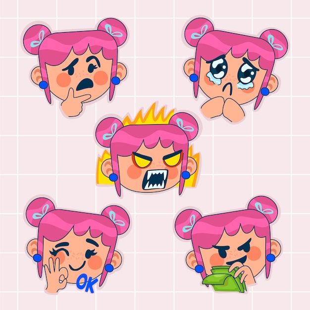 可爱的女孩表情包