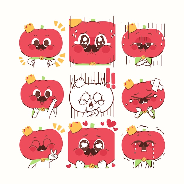 番茄西红柿表情包