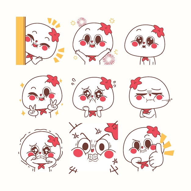 可爱的卡通表情包