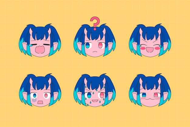 可爱的女孩表情包