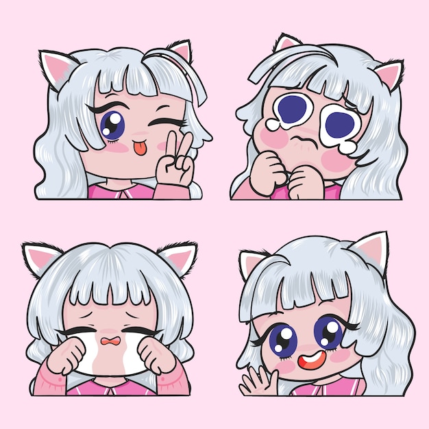 可爱的女孩表情包