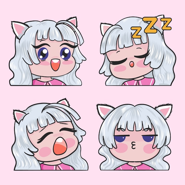 可爱的女孩表情包