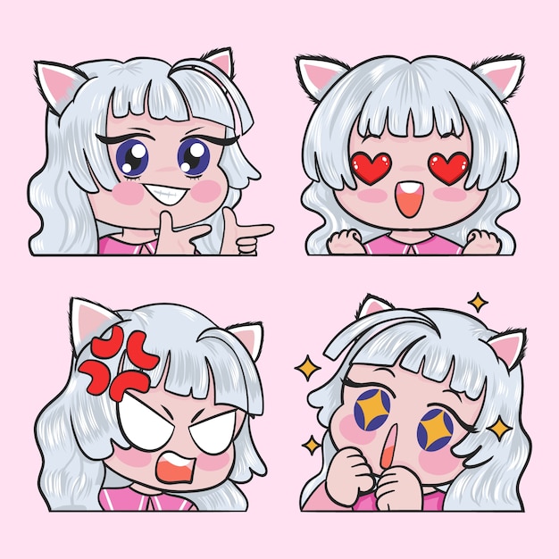 可爱的女孩表情包