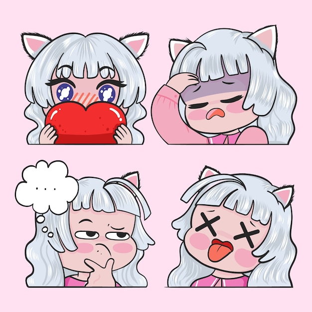 可爱的女孩表情包