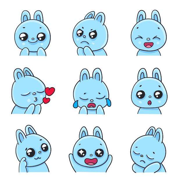 可爱的兔子表情包