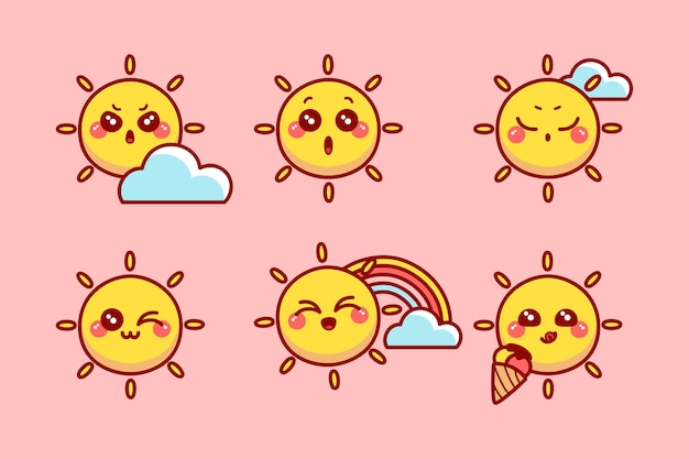 可爱的太阳表情包