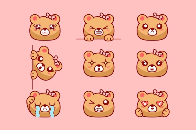 可爱的小熊表情包