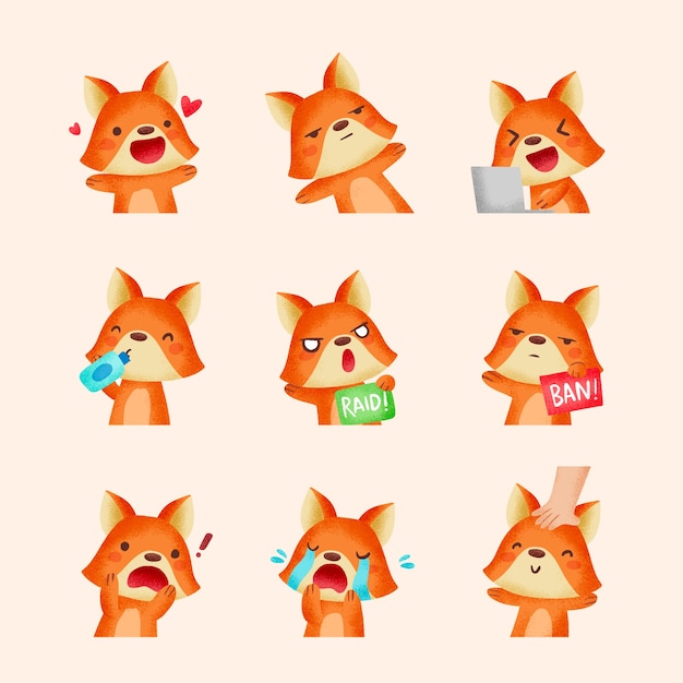 可爱的狐狸表情包