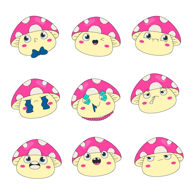 可爱的蘑菇表情包