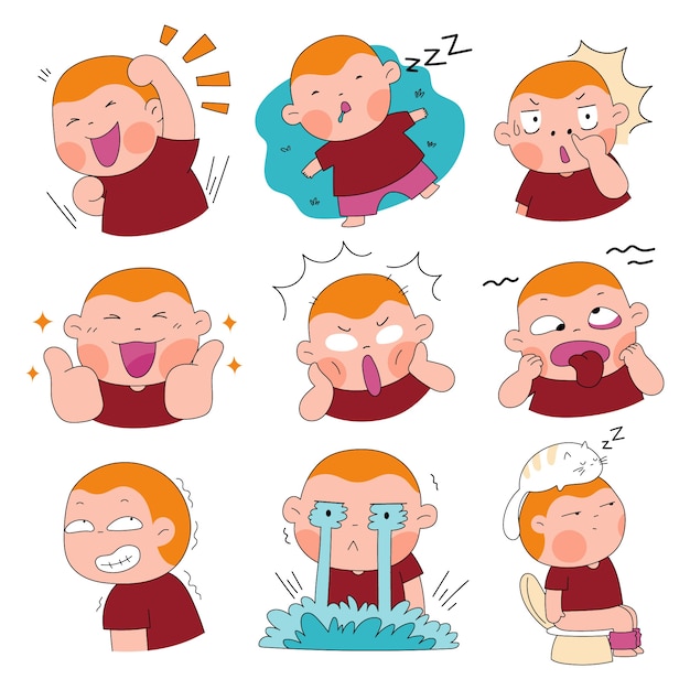 可爱的男孩表情包