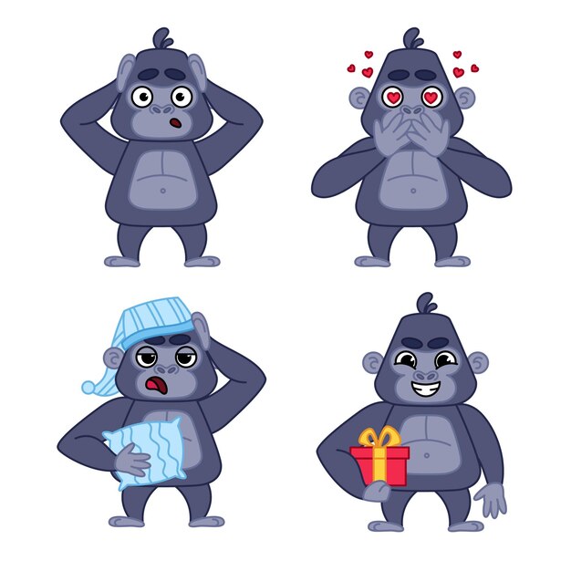 可爱的大猩猩表情包