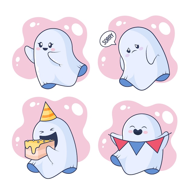 可爱的幽灵表情包