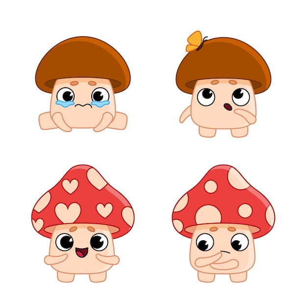 可爱的蘑菇表情包