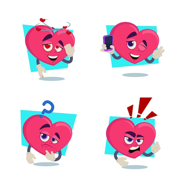 可爱的爱心表情包