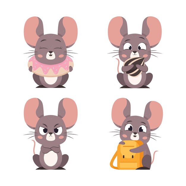 可爱的老鼠表情包