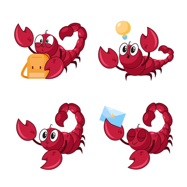 可爱的龙虾表情包