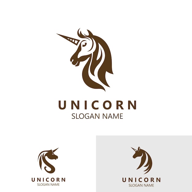 独角兽马头标志logo