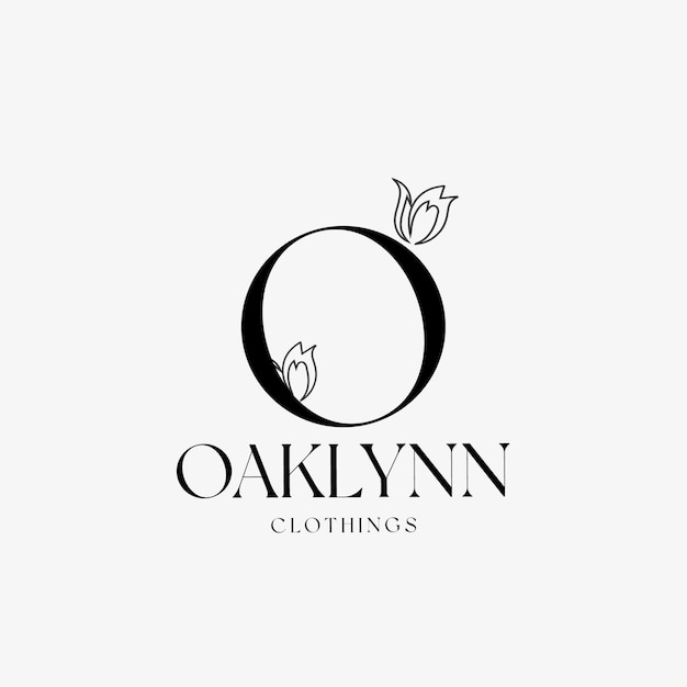 字母o花朵标志logo