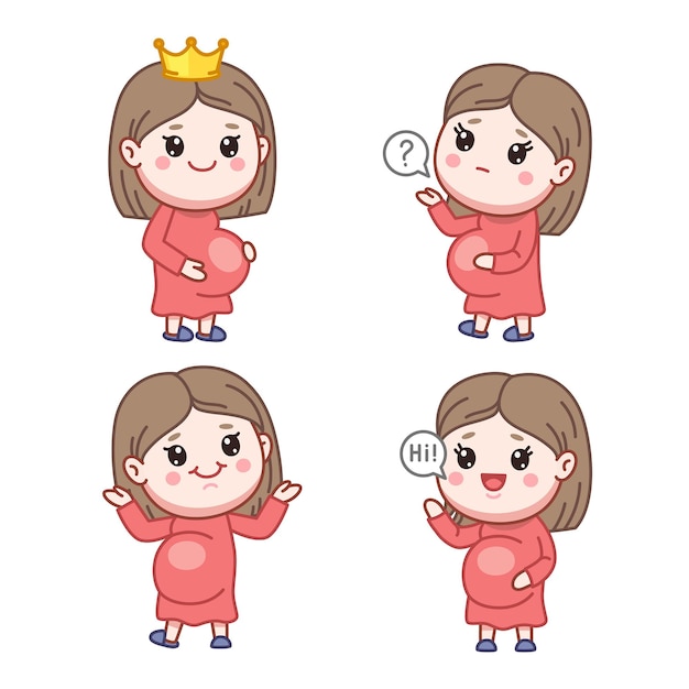 怀孕的女人妈妈表情包