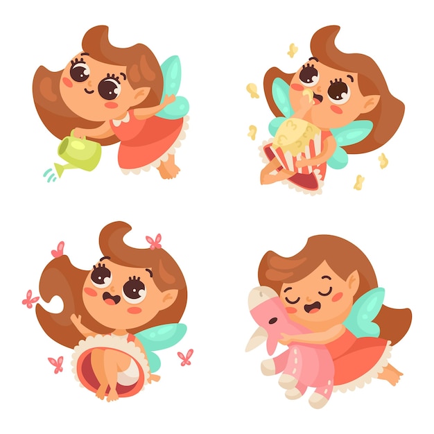 小女孩仙女表情包