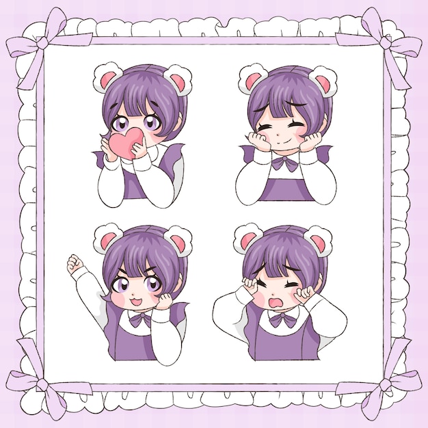 可爱小女孩表情包