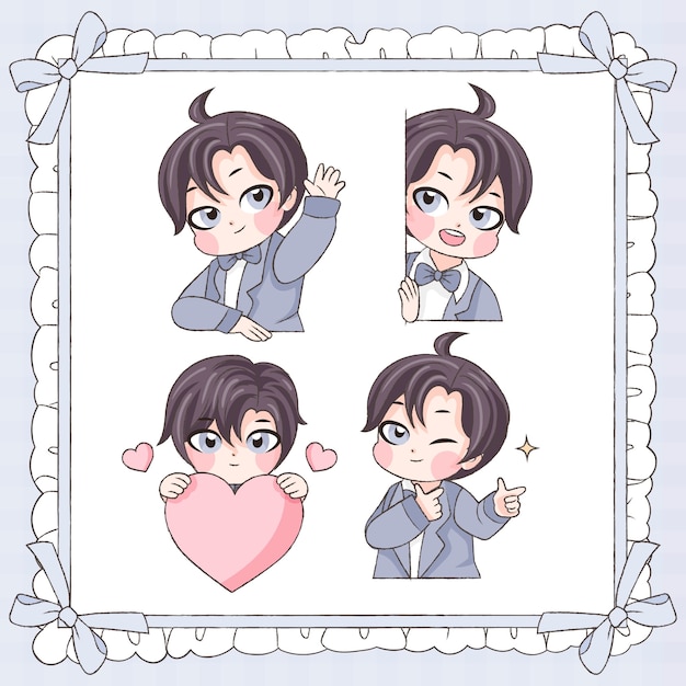 可爱小男孩表情包