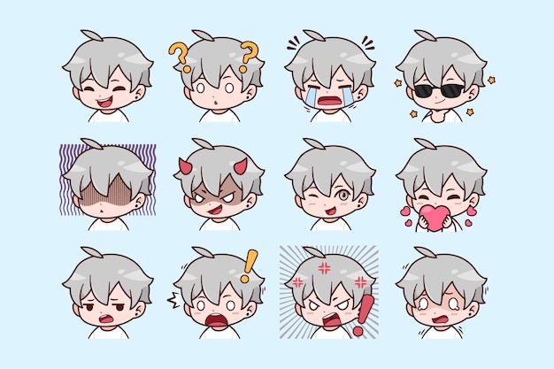 可爱小男孩表情包