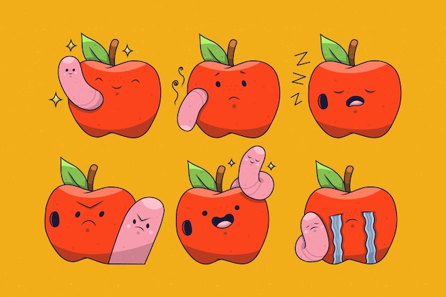 苹果水果表情包