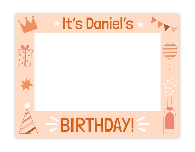 生日布景边框元素