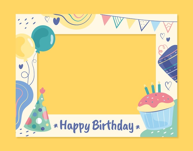 生日布景边框元素