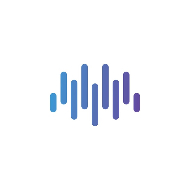 声波线条标志logo