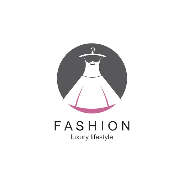 连衣裙服装店标志logo