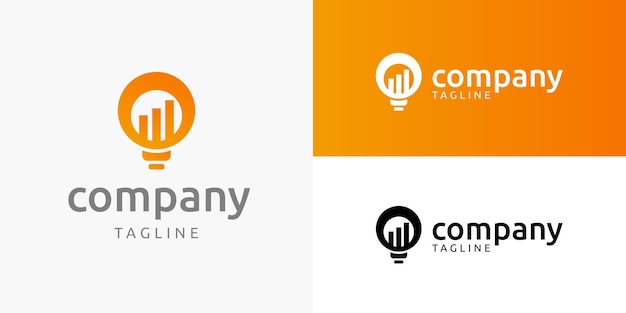 灯泡创意增值金融咨询标志logo