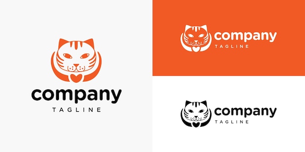 宠物医院宠物店猫标志logo